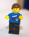 Lego Vintage Fußballspieler Nr. 6 – Russland Trikot (1978) – Komplett