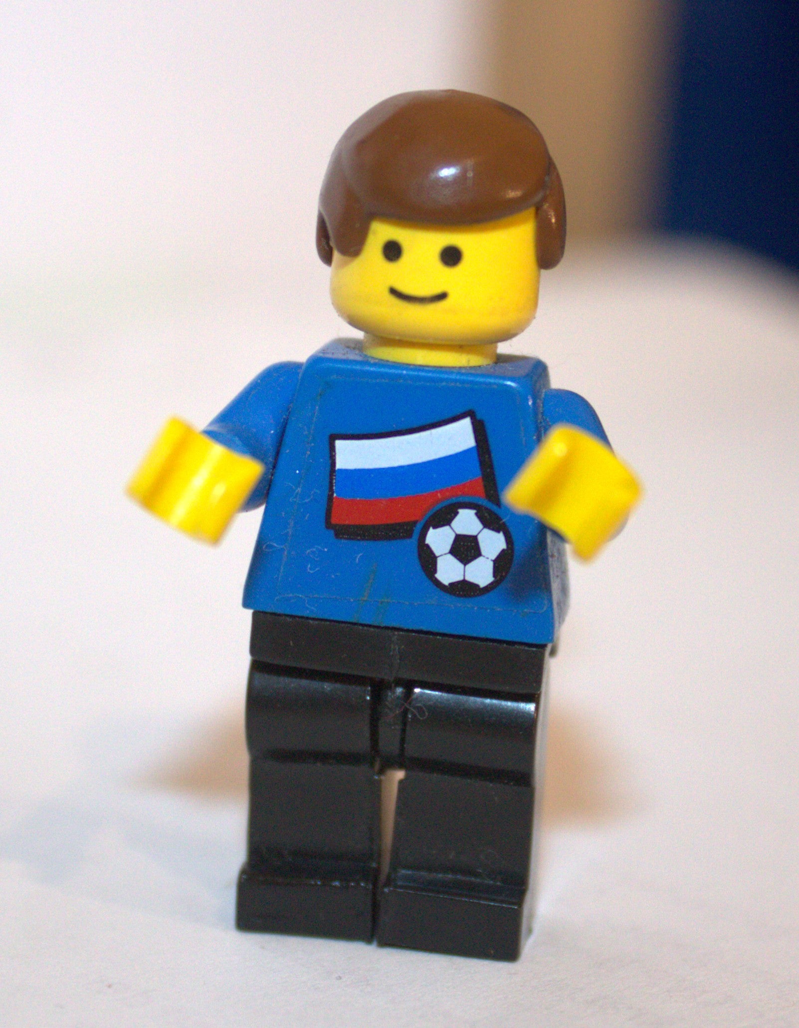 Lego Vintage Fußballspieler Nr. 6 – Russland Trikot (1978) – Komplett