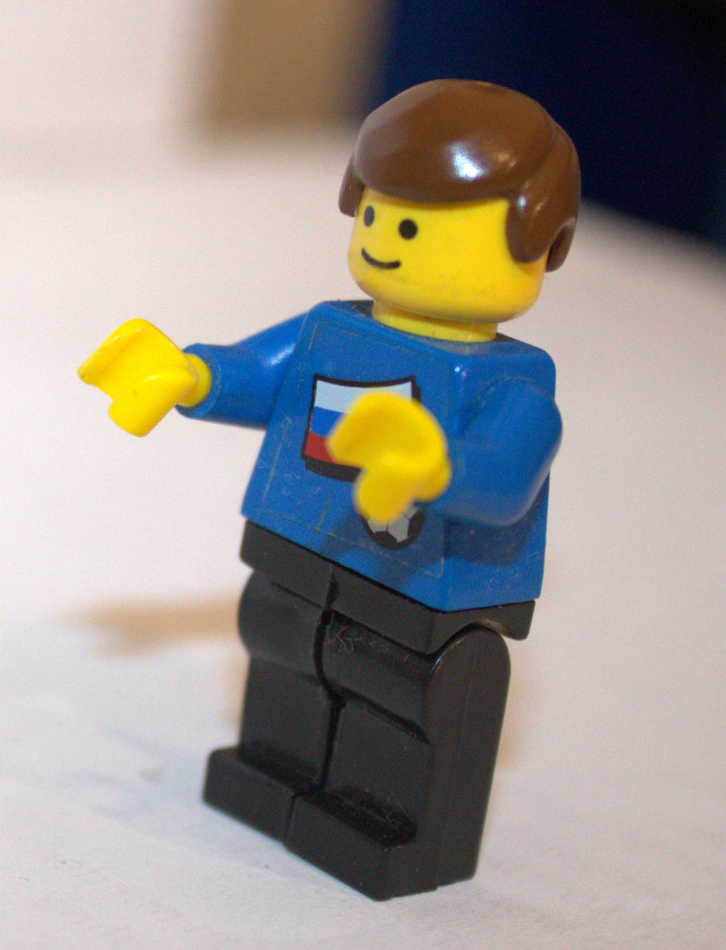 Lego Vintage Fußballspieler Nr. 6 – Russland Trikot (1978) – Komplett