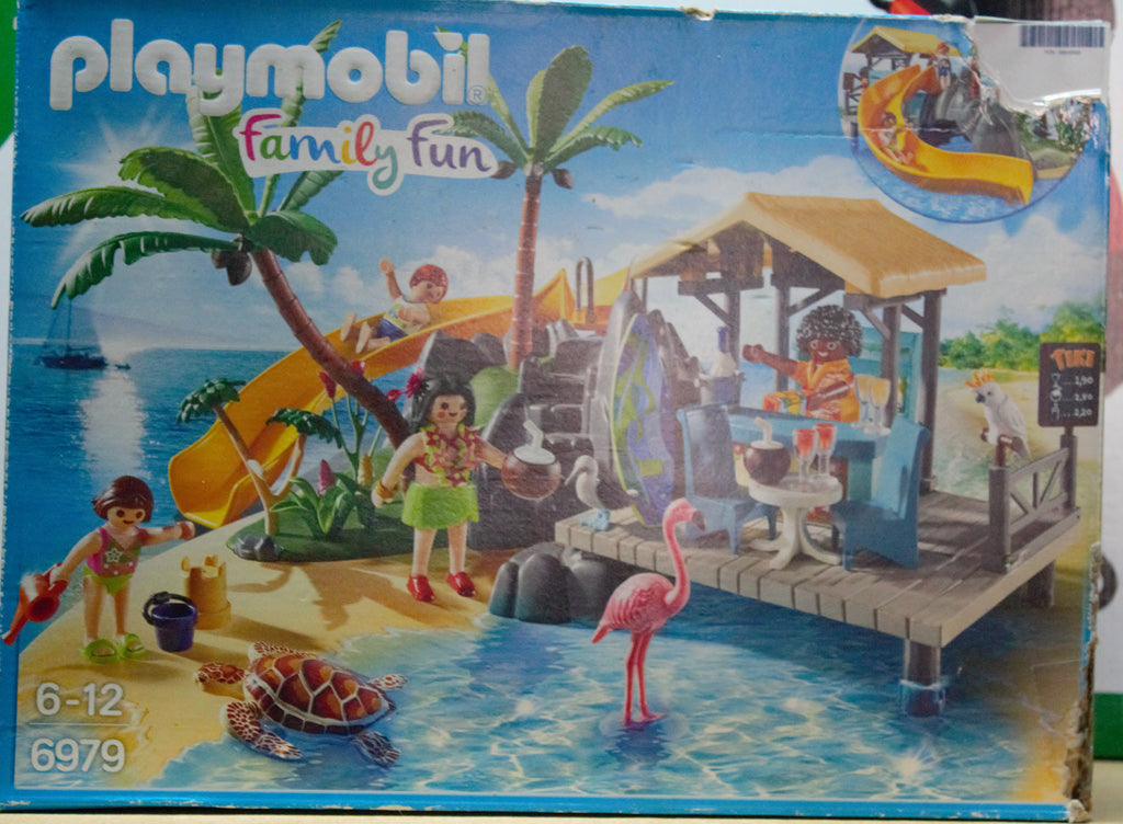 Playmobil 6979 Karibikinsel mit Strandbar – Mit OVP (Karton beschädigt)