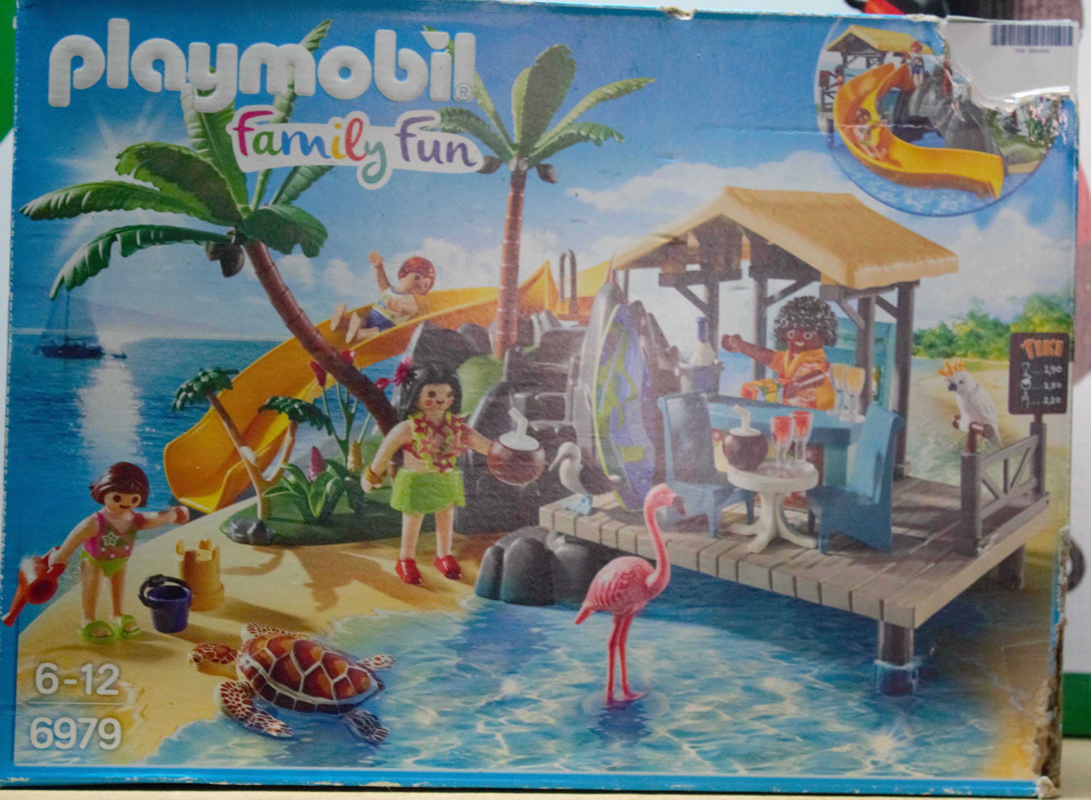 Playmobil 6979 Karibikinsel mit Strandbar – Mit OVP (Karton beschädigt)