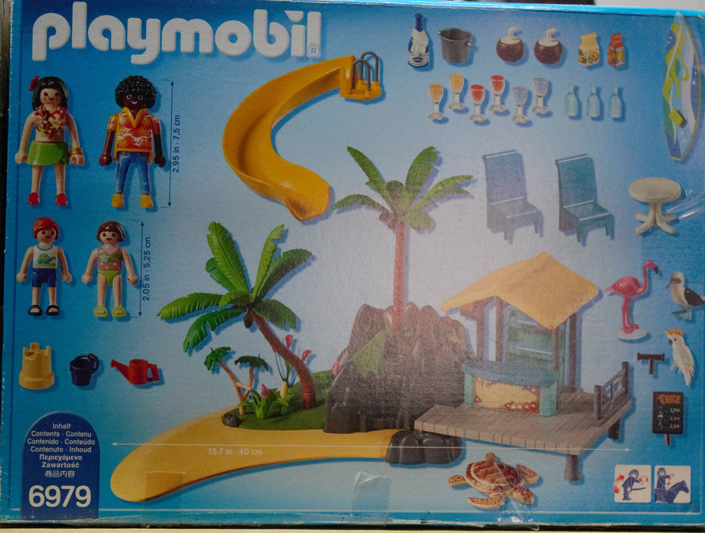 Playmobil 6979 Karibikinsel mit Strandbar – Mit OVP (Karton beschädigt)