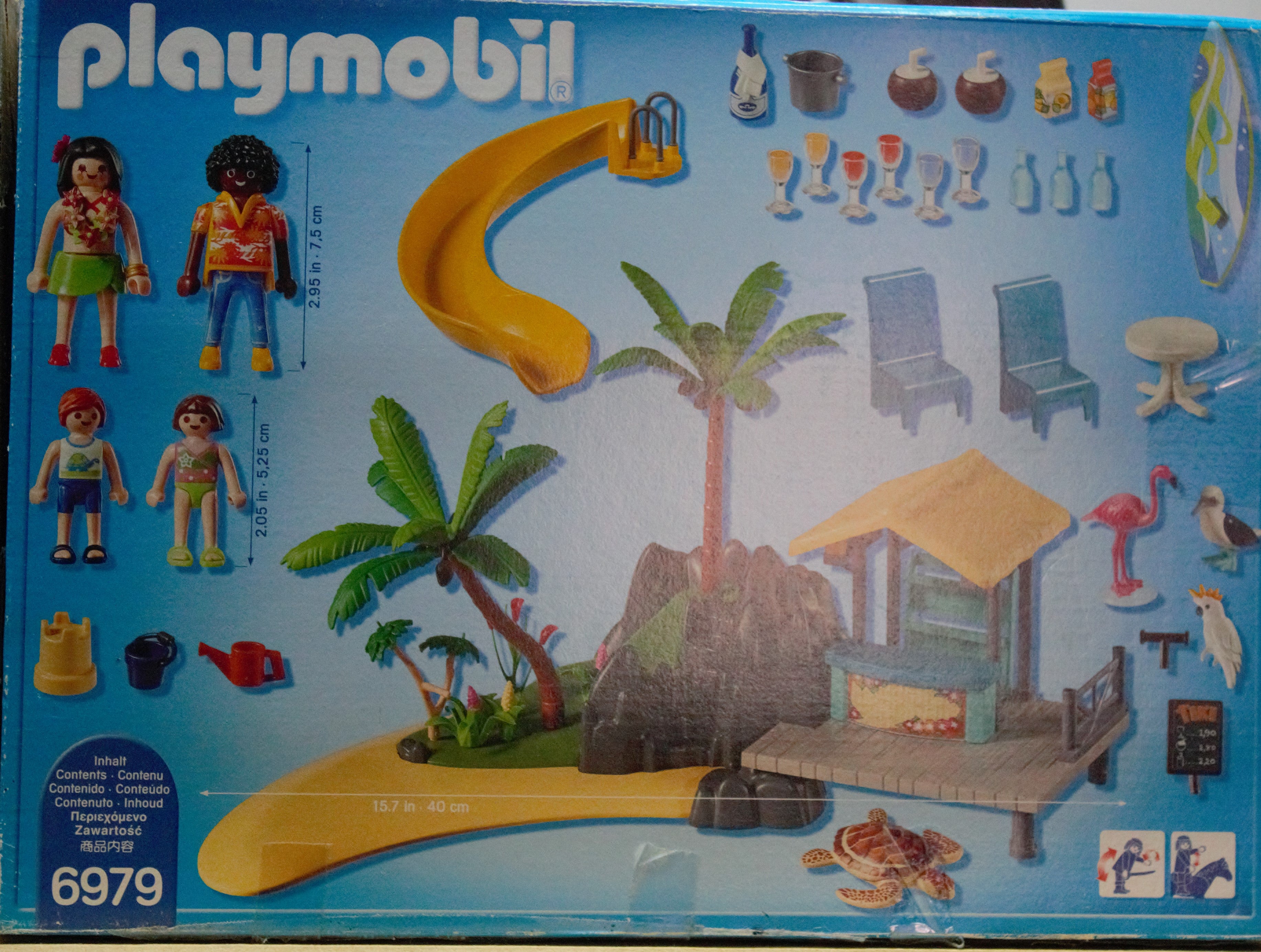 Playmobil 6979 Karibikinsel mit Strandbar – Mit OVP (Karton beschädigt)